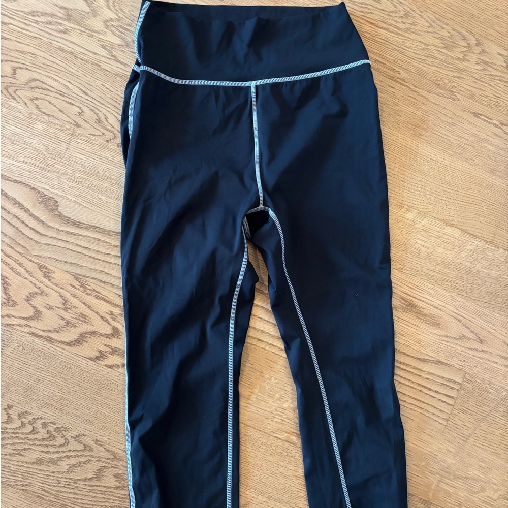 Weworewhat Contrast Black Legging Size Small